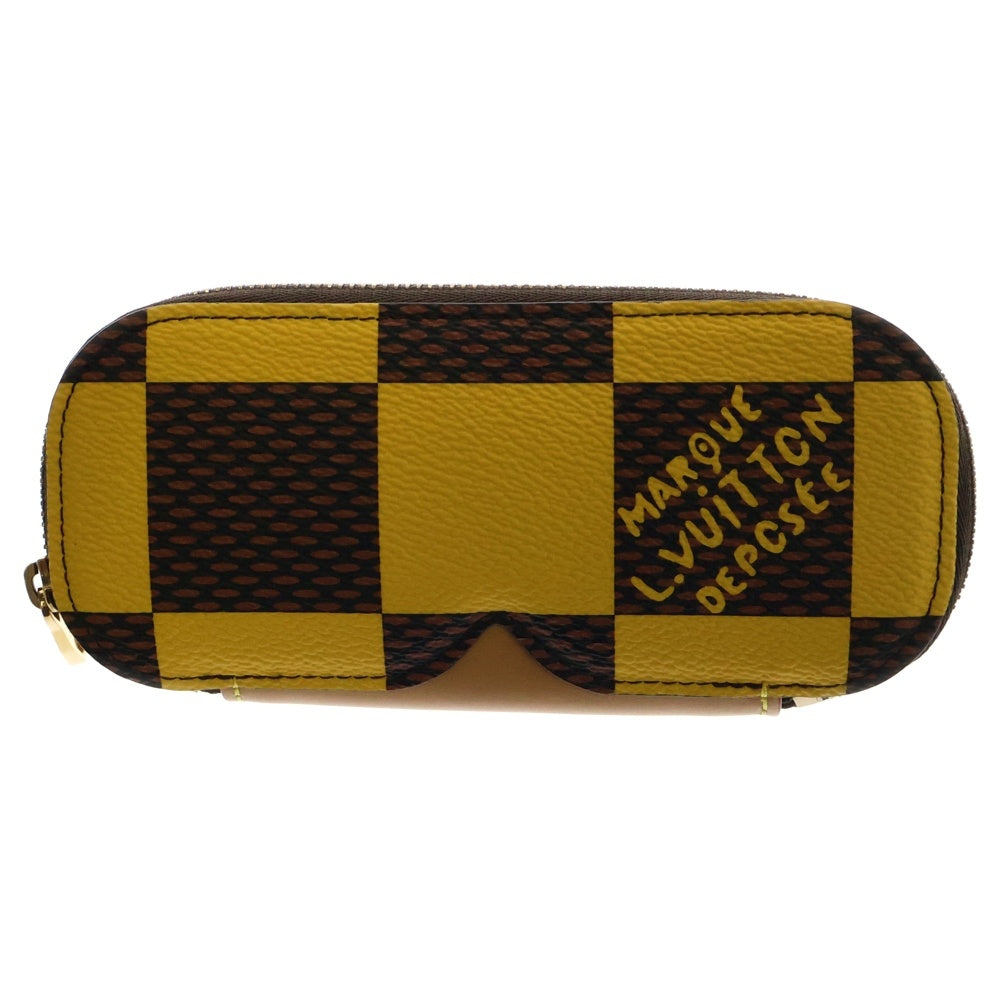 LOUIS VUITTON(ルイヴィトン) 24SS サングラスポーチ ダミエ ポップ イエロー/ブラウン GI1034