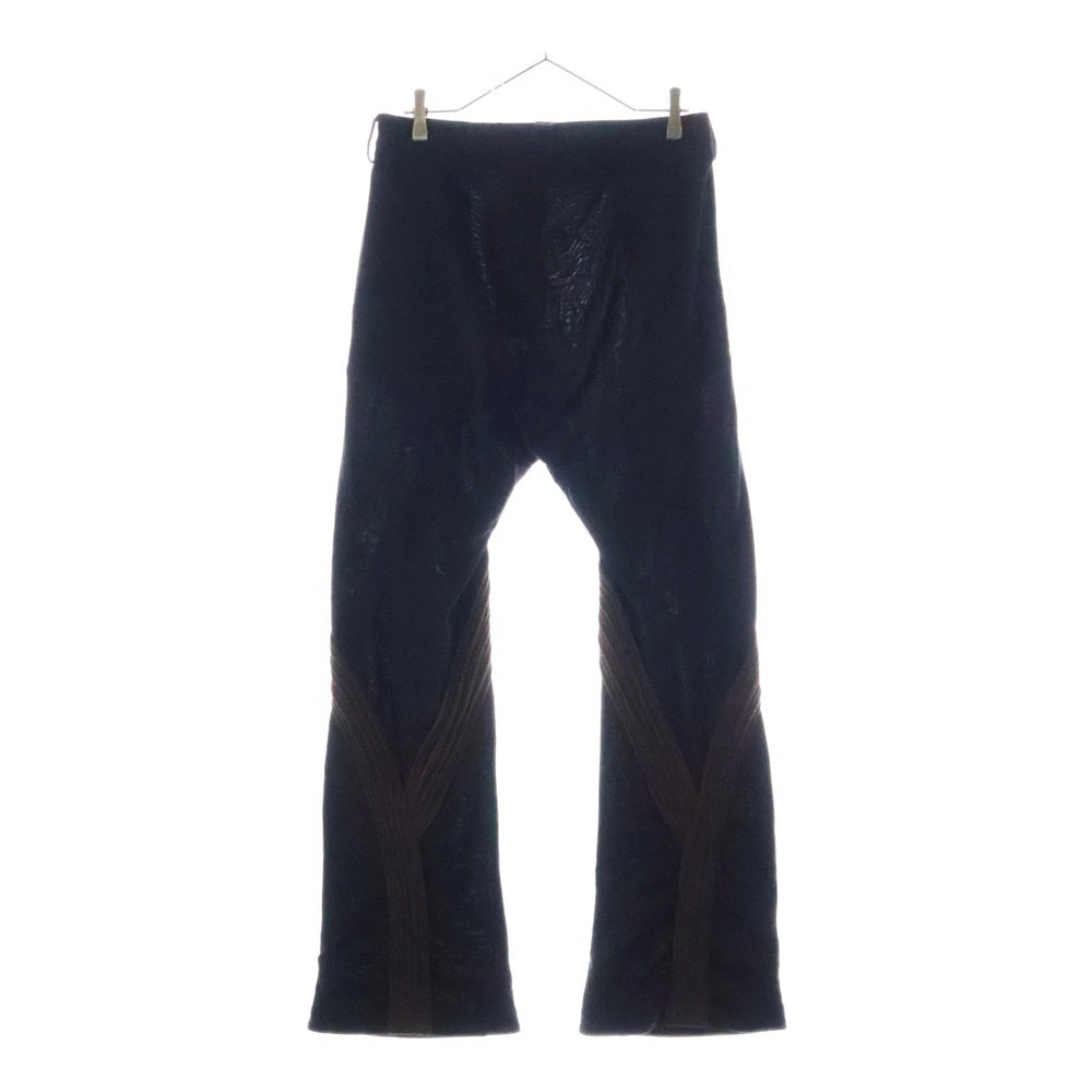 KIKO KOSTADINOV(キココスタディノフ) DEUSER TROUSER PANT 00162024 トラウザー フレアパンツ ブラック/ブラウン
