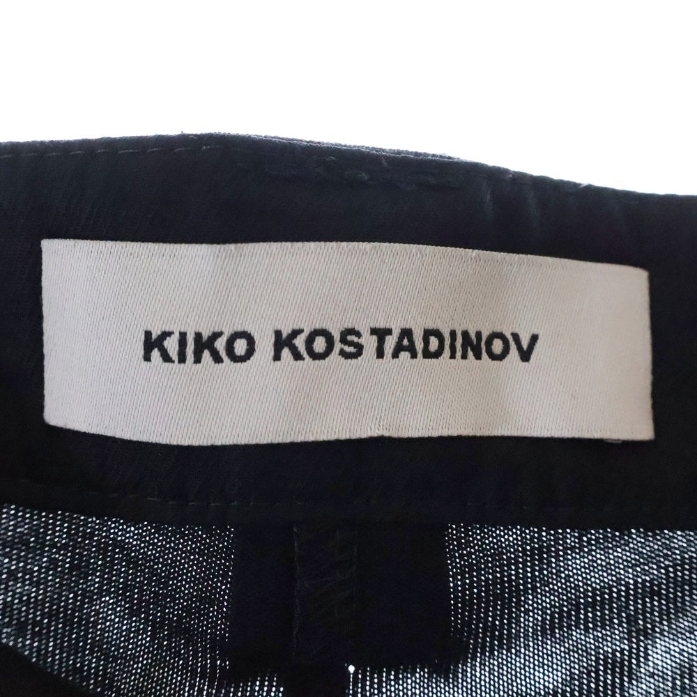KIKO KOSTADINOV(キココスタディノフ) DEUSER TROUSER PANT 00162024 トラウザー フレアパンツ ブラック/ブラウン