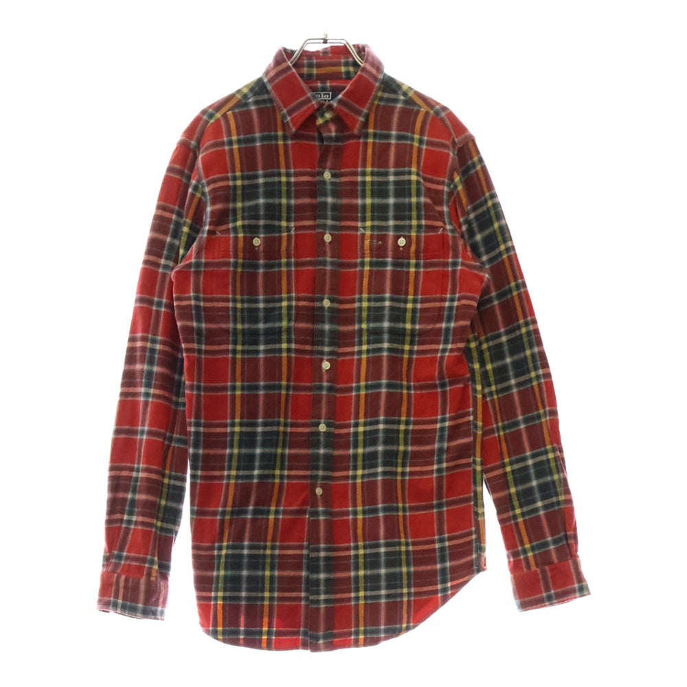 POLO RALPH LAUREN(ポロラルフローレン) 90s vintage ヴィンテージ チェック柄ネルシャツ レッド MNBLWOVM2C00347