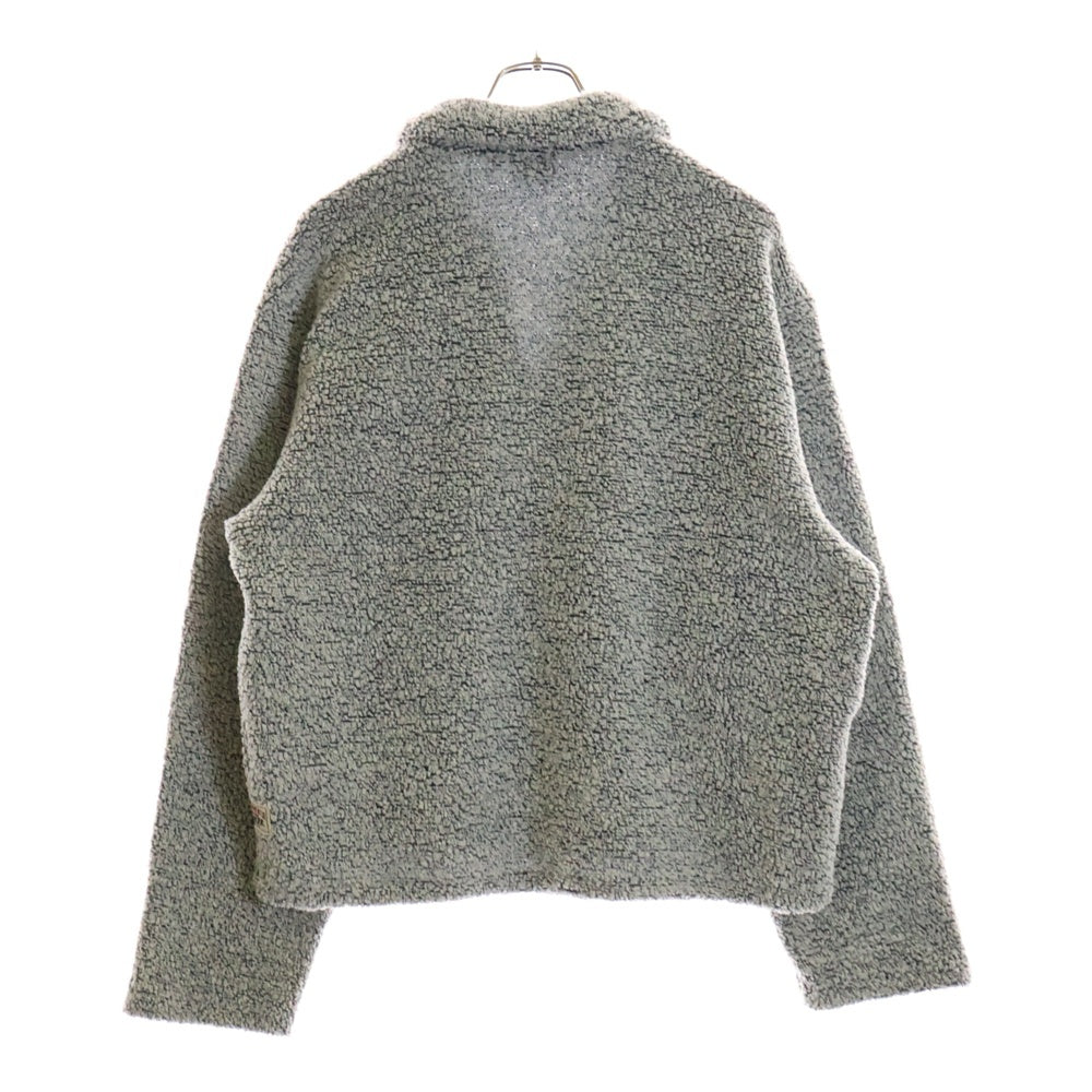 STUSSY(ステューシー) WOOL BLEND SHERPA PULLOVER 118566 ウール プルオーバーニットセーター グレー