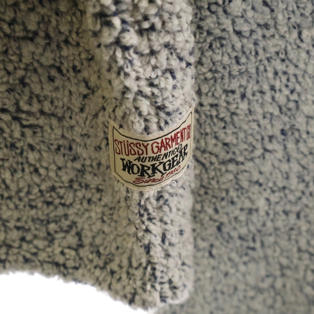 STUSSY(ステューシー) WOOL BLEND SHERPA PULLOVER 118566 ウール プルオーバーニットセーター グレー