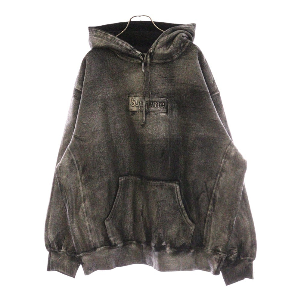 SUPREME(シュプリーム) 24SS ×MM6 Maison Margiela Foil Box Logo Hooded Sweatshirt ×エムエムシックス メゾンマルジェラ ホイル ボックスロゴ プルオーバーパーカー