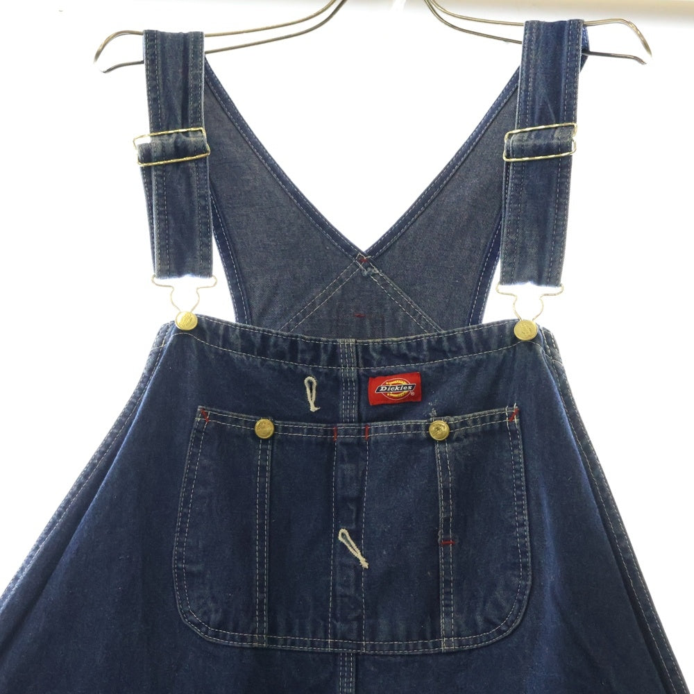 Dickies(ディッキーズ) STONEWASHED INDIGO BIB OVERALL ワンポイントロゴ オーバーオール インディゴ