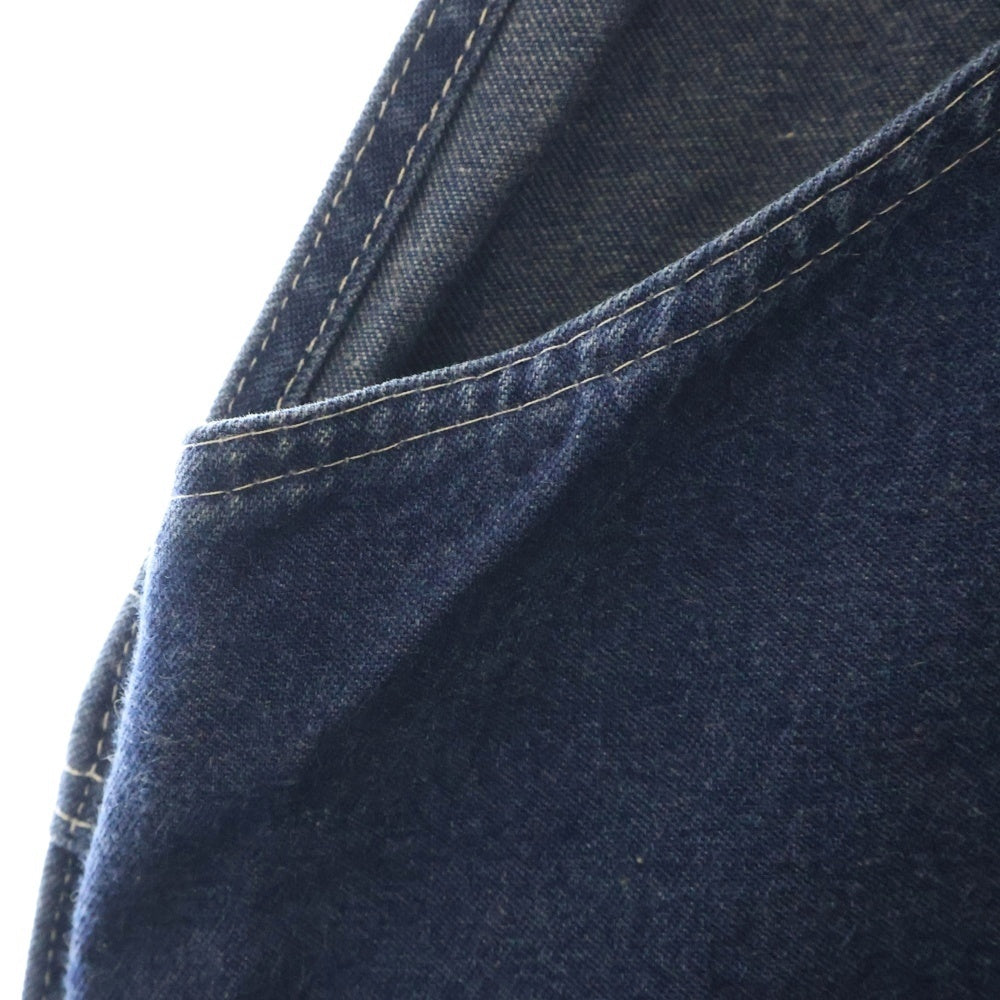 Dickies(ディッキーズ) STONEWASHED INDIGO BIB OVERALL ワンポイントロゴ オーバーオール インディゴ
