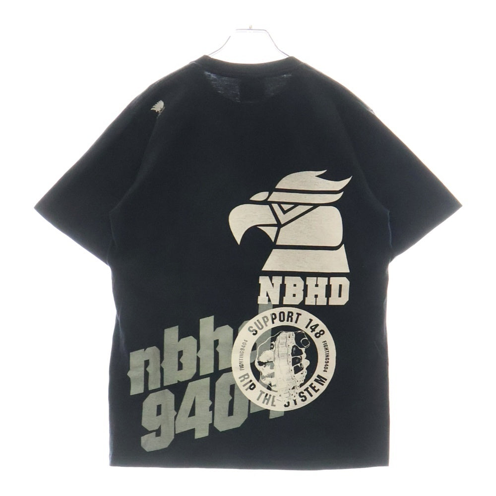 NEIGHBORHOOD(ネイバーフッド) フロントロゴプリント半袖カットソー 半袖Tシャツ ブラック