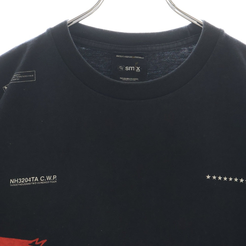 NEIGHBORHOOD(ネイバーフッド) フロントロゴプリント半袖カットソー 半袖Tシャツ ブラック