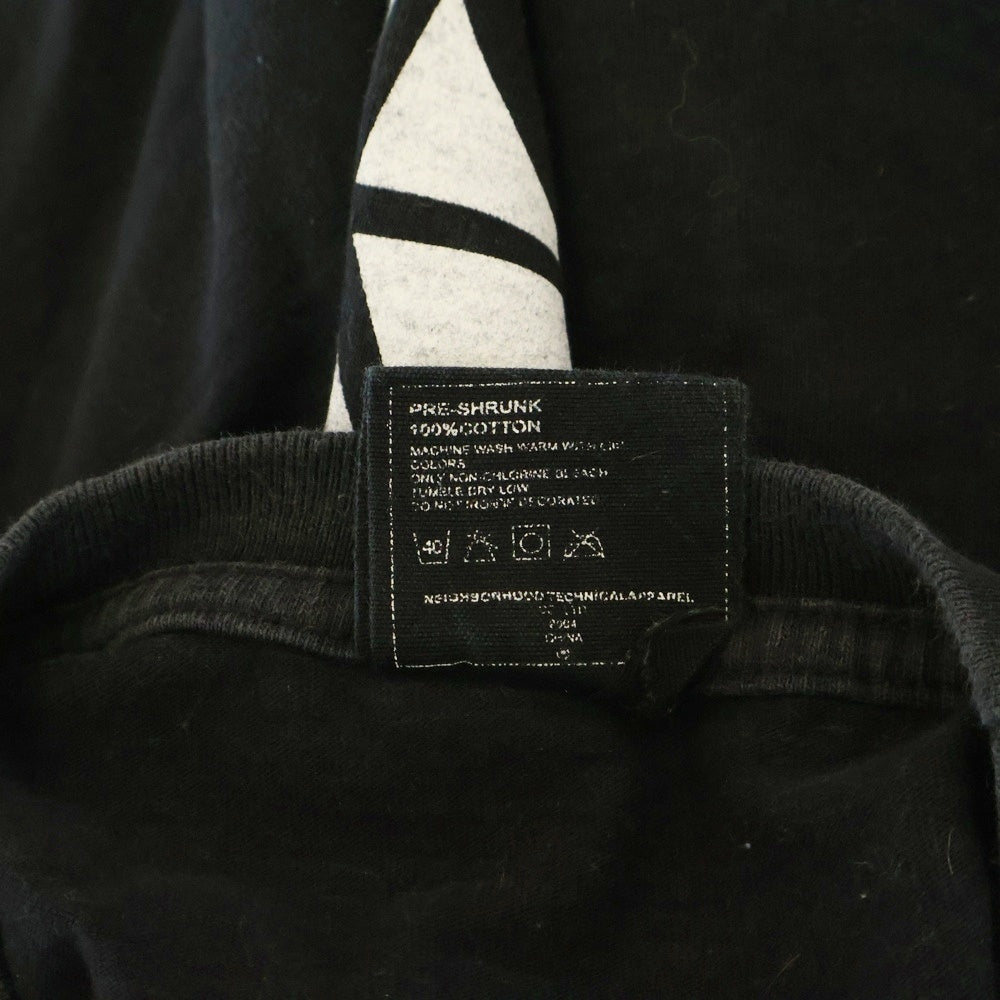 NEIGHBORHOOD(ネイバーフッド) フロントロゴプリント半袖カットソー 半袖Tシャツ ブラック