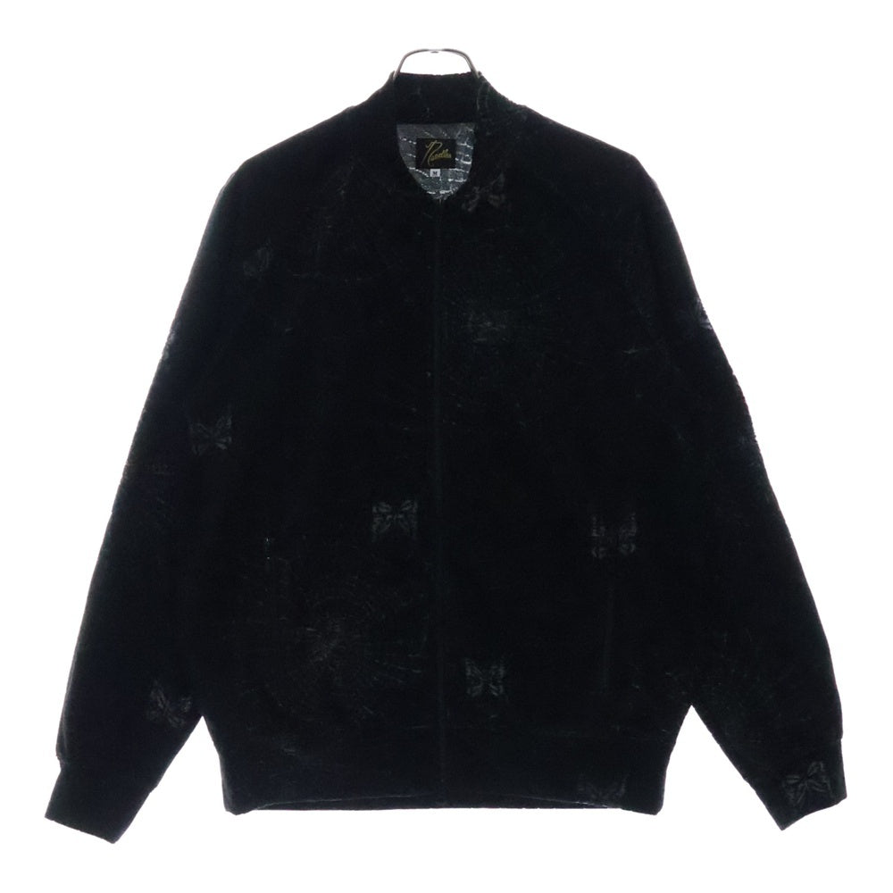 Needles(ニードルス) RIB COLLAR TRACK JACKET リブカラートラックジャケット ブラック QV329