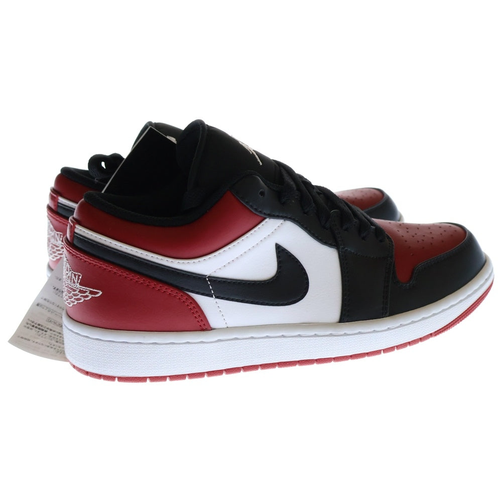 NIKE(ナイキ) AIR JORDAN 1 LOW BRED TOE 553558-612 エアジョーダン1 ブレッドトゥ ローカットスニーカー シューズ レッド/ブラック US9/27cm