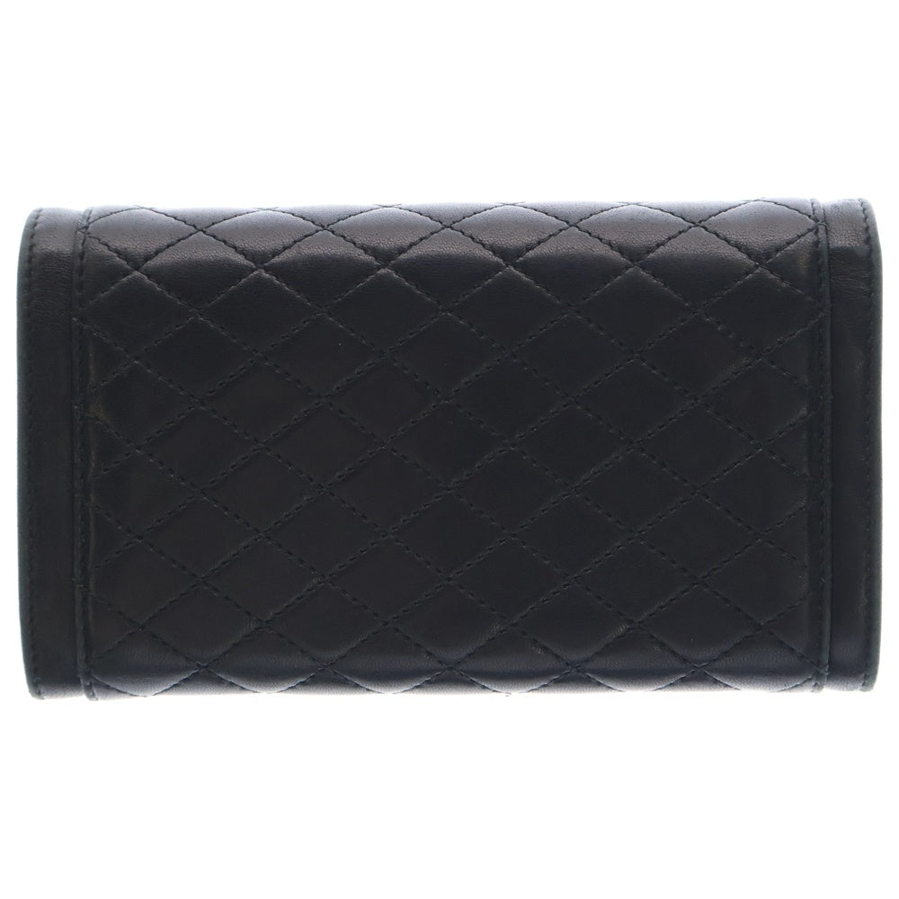 SAINT LAURENT PARIS(サンローランパリ) ギャビー YSLロゴ レザー ウォレット 長財布 ブラック 686694 1221