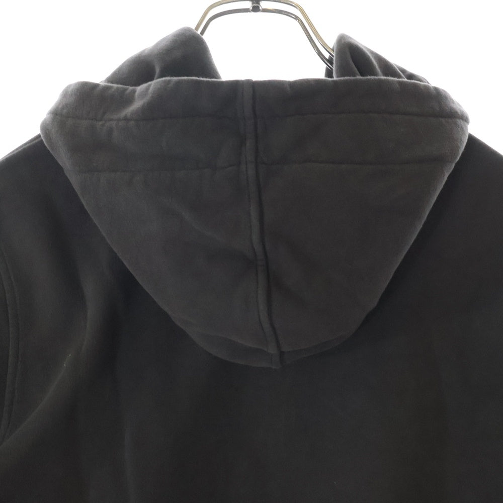 STONE ISLAND(ストーンアイランド) BRUSHED ORGANIC COTTON FLEECE HOODIE ブラッシュドオーガニックコットンフリースフーディー ジップアップパーカー ブラック K2S156100009