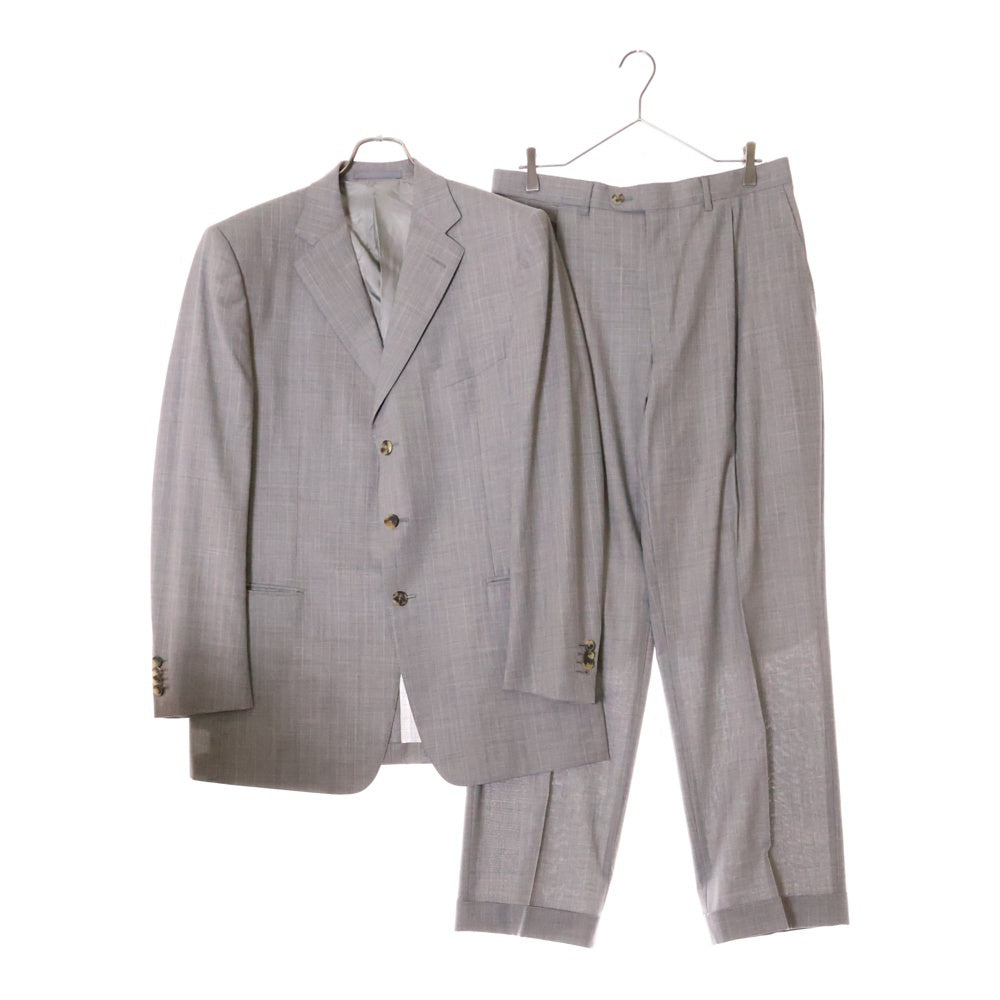 Ermenegildo Zegna(エルメネジルドゼニア) FIT ROM ストライプセットアップスーツ スラックスパンツ グレー 2542RG