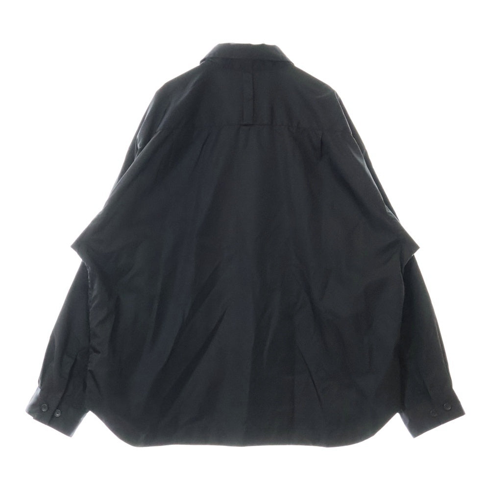 ROTOL(ロトル) 24SS SNAP BUTTON NYLON SHIRT R24SSEM17 スナップボタンナイロン長袖シャツ