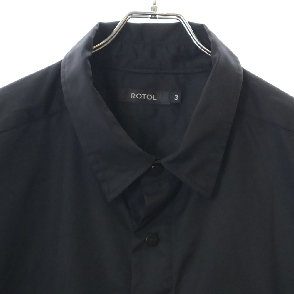 ROTOL(ロトル) 24SS SNAP BUTTON NYLON SHIRT R24SSEM17 スナップボタンナイロン長袖シャツ