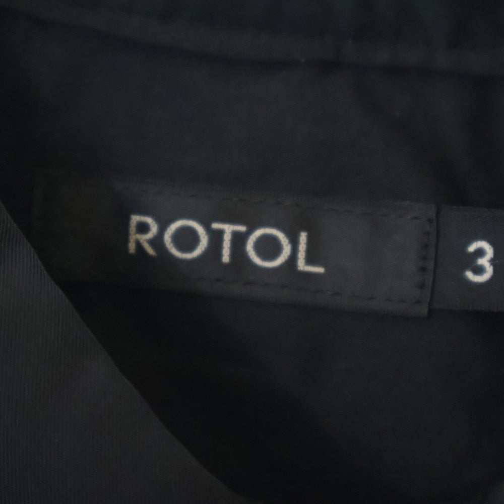 ROTOL(ロトル) 24SS SNAP BUTTON NYLON SHIRT R24SSEM17 スナップボタンナイロン長袖シャツ