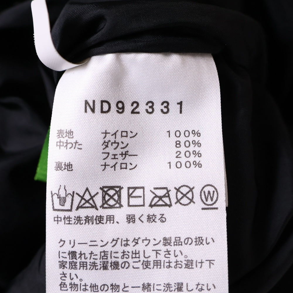 THE NORTH FACE(ザノースフェイス) Nuptse Hoodie ヌプシフーディー ロゴ刺繍ジップアップダウンジャケット レッド/ブラック ND92331