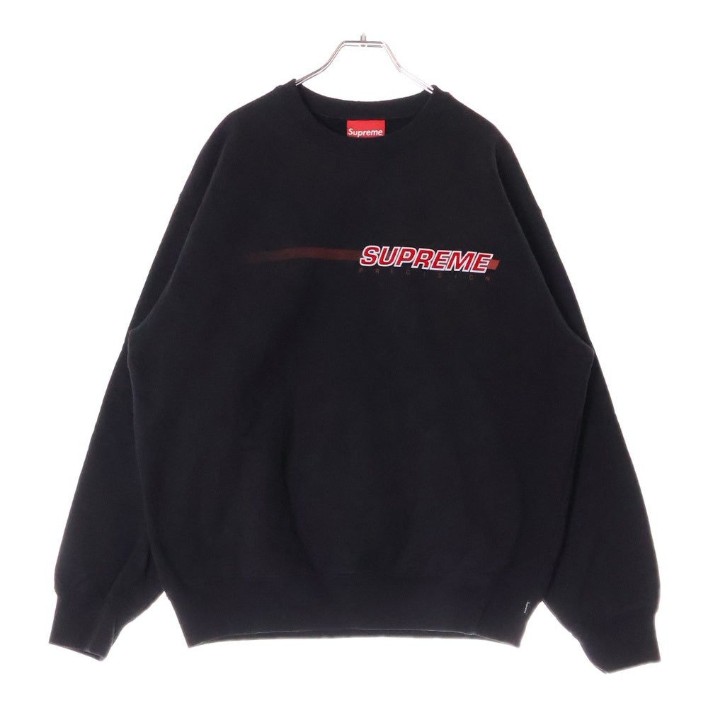 SUPREME(シュプリーム) 21SS Precision Crewneck プレシジョン フロントロゴ クルーネックスウェットトレーナー ブラック