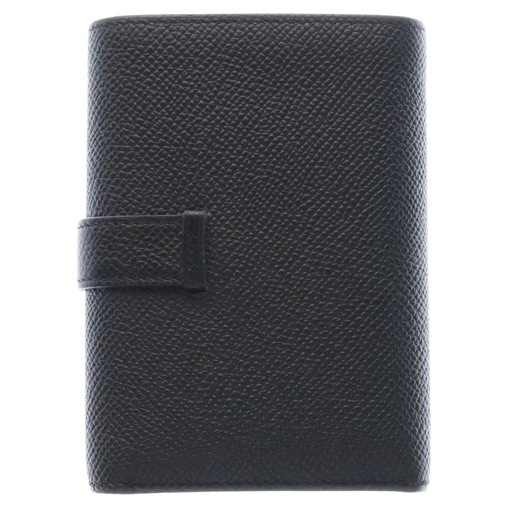 HERMES(エルメス) ベアン コンビネ U刻印 ゴールド金具 三つ折りウォレット コンパクト 財布 ブラック
