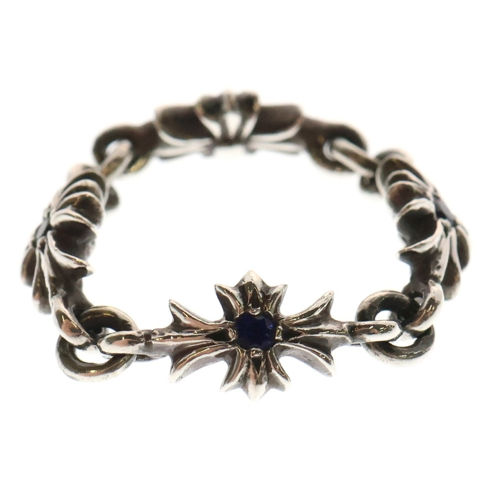 CHROME HEARTS(クロムハーツ) RING TNY E CH PLS タイニーECHプラスリング サファイア シルバー