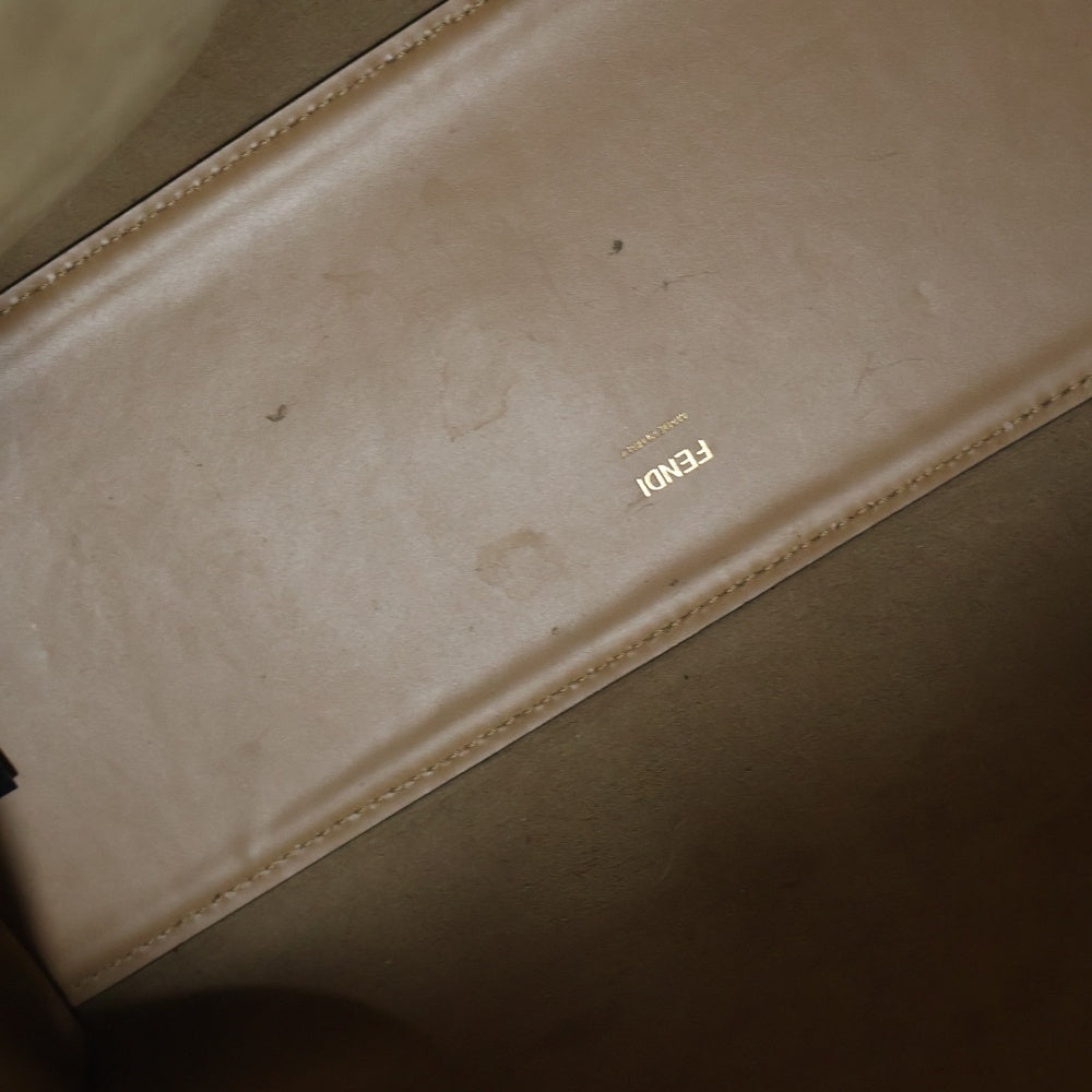 FENDI(フェンディ) SUNSHINE MEDIUM 8BH386 サンシャイン ミディアム レザー エキゾチックレザー トートバッグ ブラウン