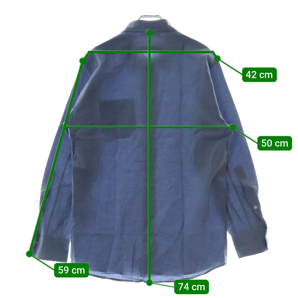 STONE ISLAND(ストーンアイランド) STRIPE SHIRT 長袖ストライプシャツ ブルー/グレー 49141513
