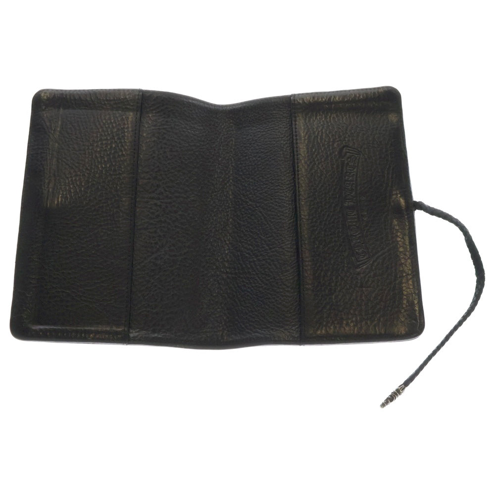 CHROME HEARTS(クロムハーツ) AGENDA PLAIN アジェンダ クロスボール レザーブレイド 手帳カバー ブラック