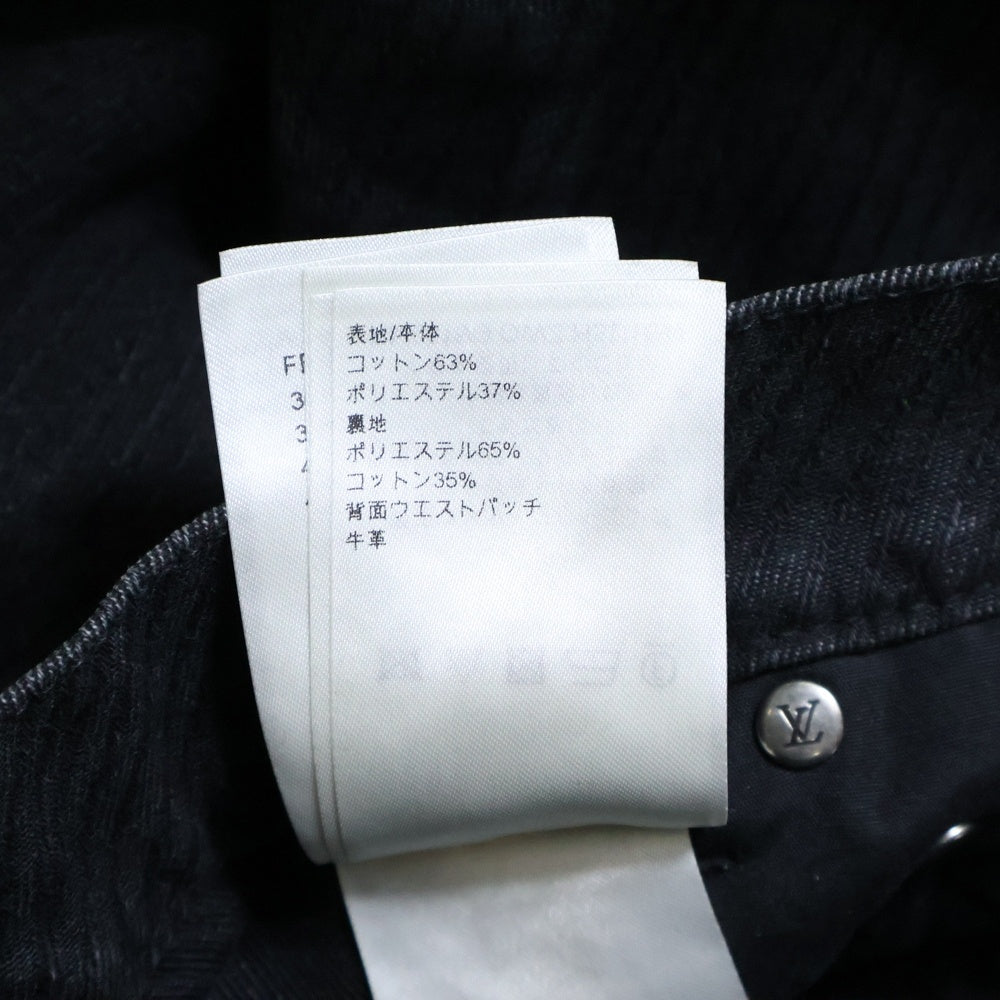 LOUIS VUITTON(ルイヴィトン) 25SS MONOGRAM FLOUR DENIM PANTS モノグラムフラワーデニムパンツ ジーンズ ブラック RM251M9 OWZ HSD15W
