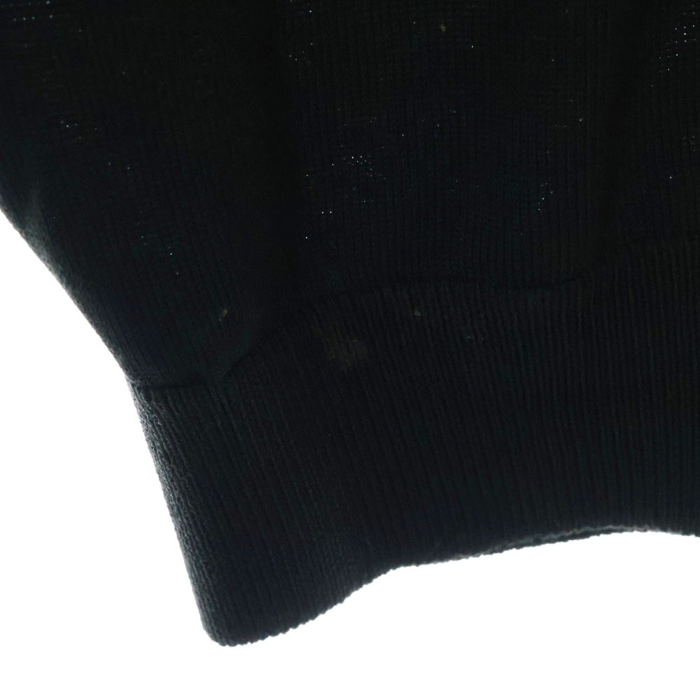 VAINL ARCHIVE(バイナルアーカイブ) 25SS ZIP CARDIGAN 襟付きジップカーディガン ブラック VASK25S001