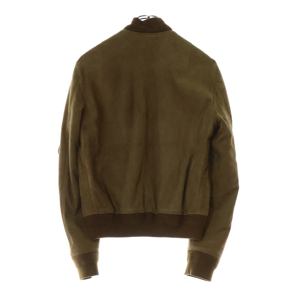SAINT LAURENT PARIS(サンローランパリ) Suede Zip Jacket スエード フロントジップアップブルゾンジャケット ブラウン 500952