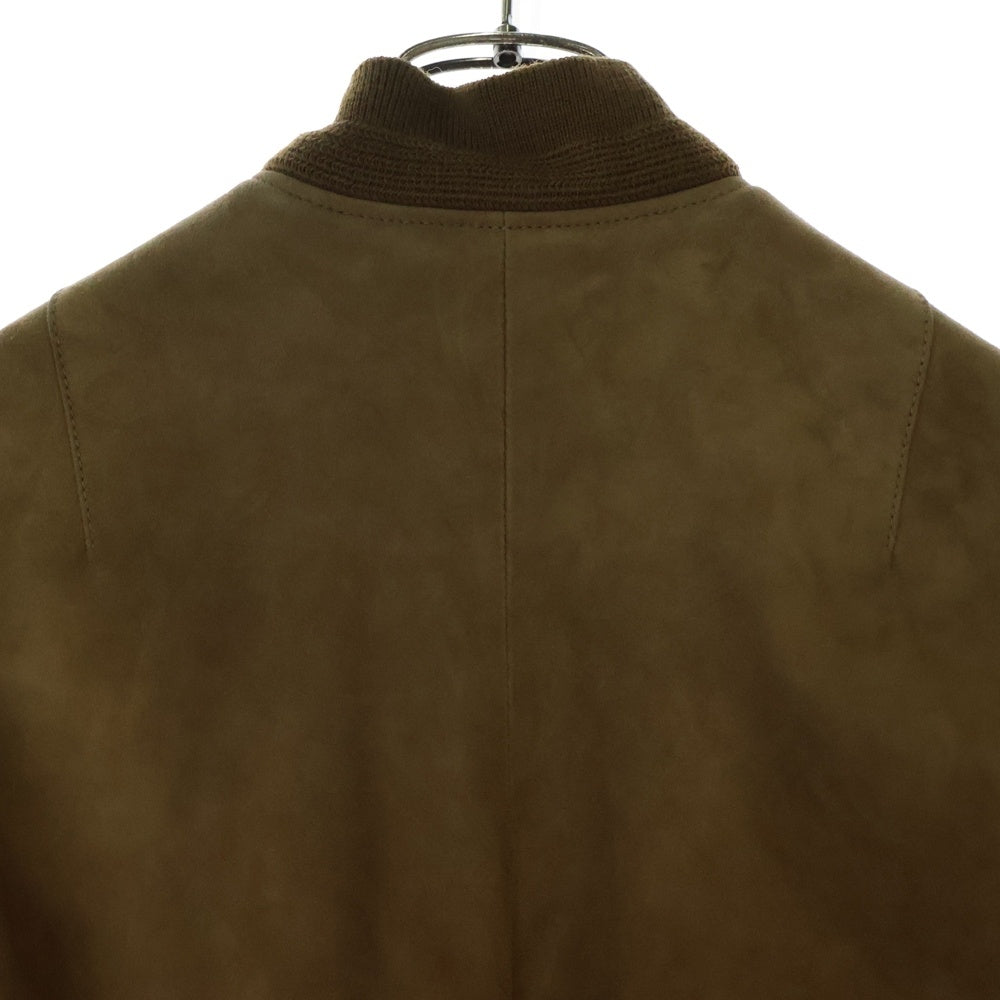 SAINT LAURENT PARIS(サンローランパリ) Suede Zip Jacket スエード フロントジップアップブルゾンジャケット ブラウン 500952