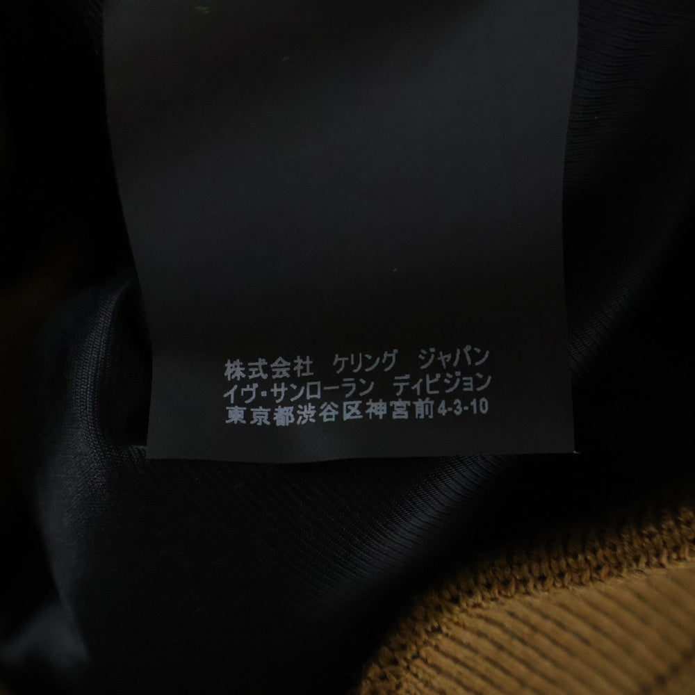SAINT LAURENT PARIS(サンローランパリ) Suede Zip Jacket スエード フロントジップアップブルゾンジャケット ブラウン 500952