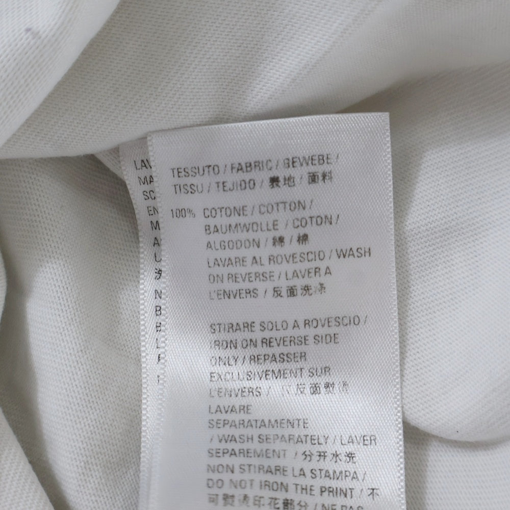 BALENCIAGA(バレンシアガ) 21SS デストロイ加工 ロゴプリント 半袖Tシャツ カットソー ホワイト 651795 TKVB8