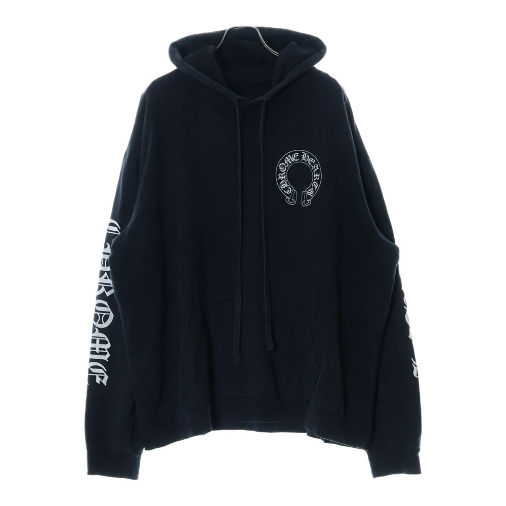 CHROME HEARTS(クロムハーツ) ×MATTY BOY Chomper Horseshoe Hoodie ×マッティボーイ チョンパー ホースシューフーディ プルオーバースウェットパーカー ブラック