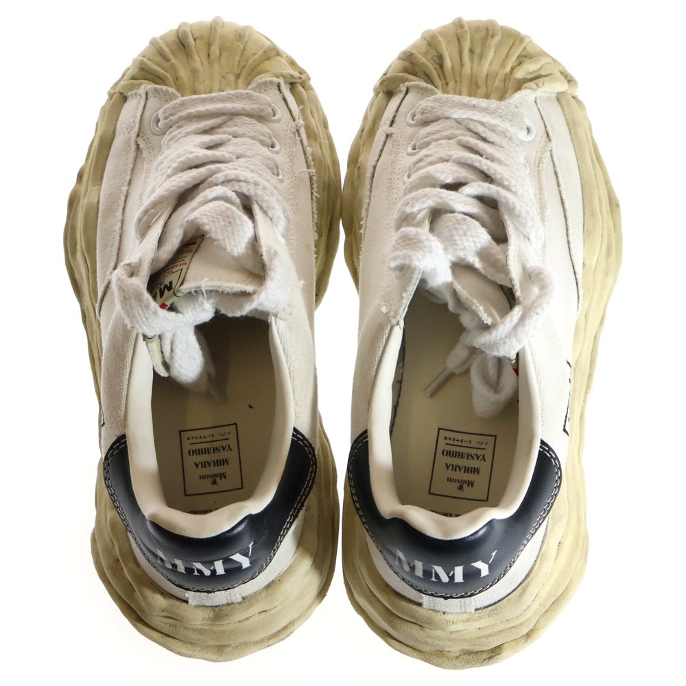 MIHARA YASUHIRO(ミハラヤスヒロ) OG Sole Canvas Low Top Sneake A13FW728 オリジナルソール ローカットスニーカー ホワイト