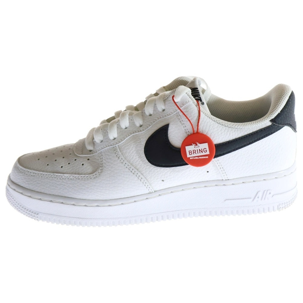 NIKE(ナイキ) AIR FORCE 1 07 PEBBLED LEATHER CT2302-100 エアフォース1 ローカットスニーカー ホワイト US8.5/26.5cm