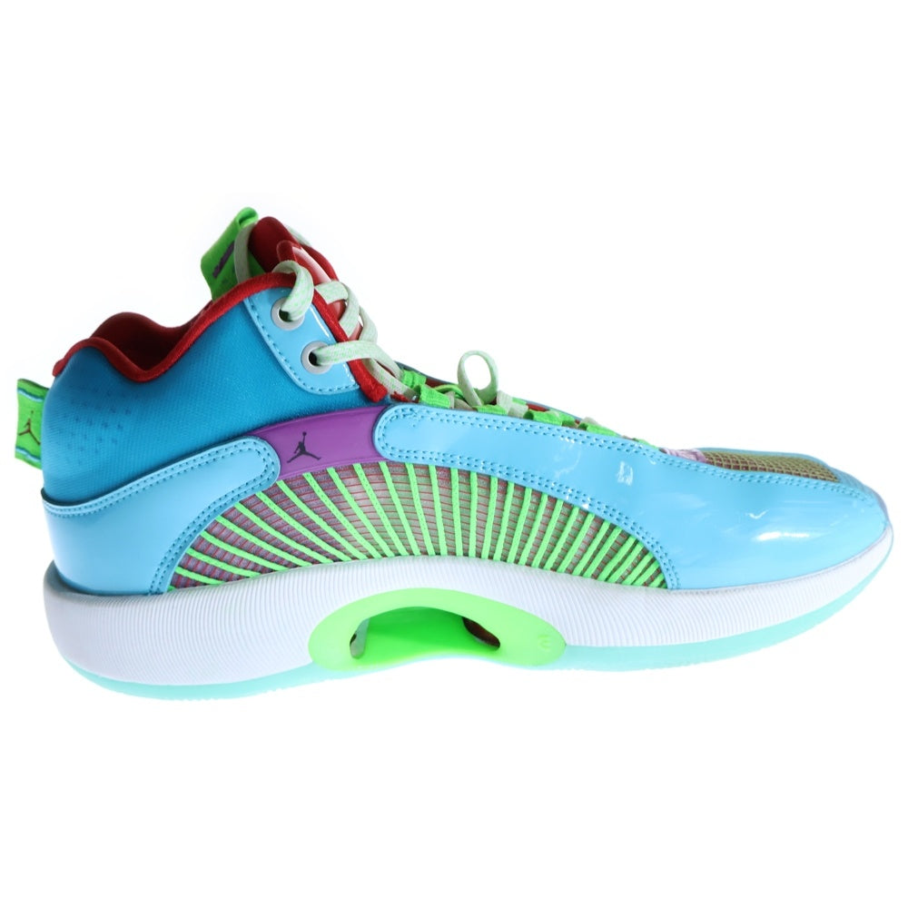 NIKE(ナイキ) Jordan XXXV Jayson Tatum WOMEN in Power PE エアジョーダン35 ジェイソンテイタム ウーマン インパワーPE ハイカットスニーカー シューズ ブルー US9/27cm