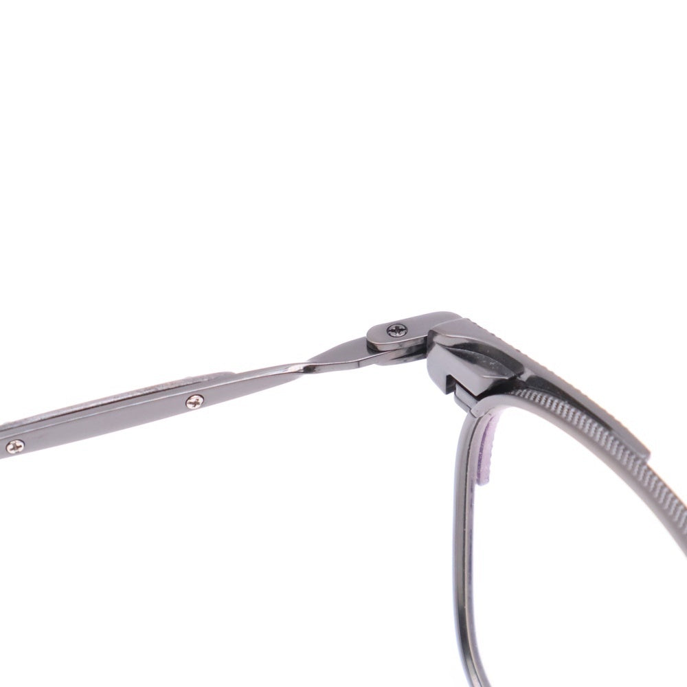 CHROME HEARTS(クロムハーツ) ORALOVERHAUL オーラルオーバーハウル スクエアフレームCHプレート眼鏡 シルバー 度入り