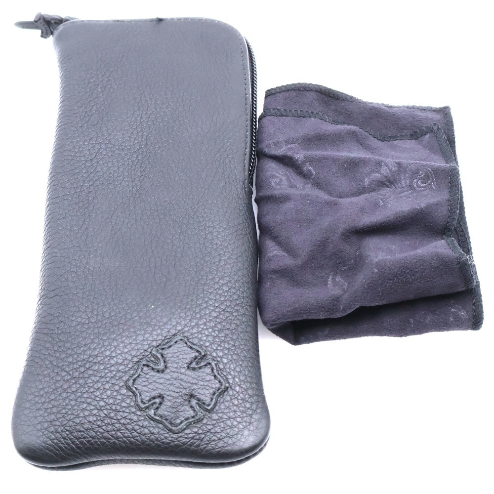 CHROME HEARTS(クロムハーツ) ORALOVERHAUL オーラルオーバーハウル スクエアフレームCHプレート眼鏡 シルバー 度入り