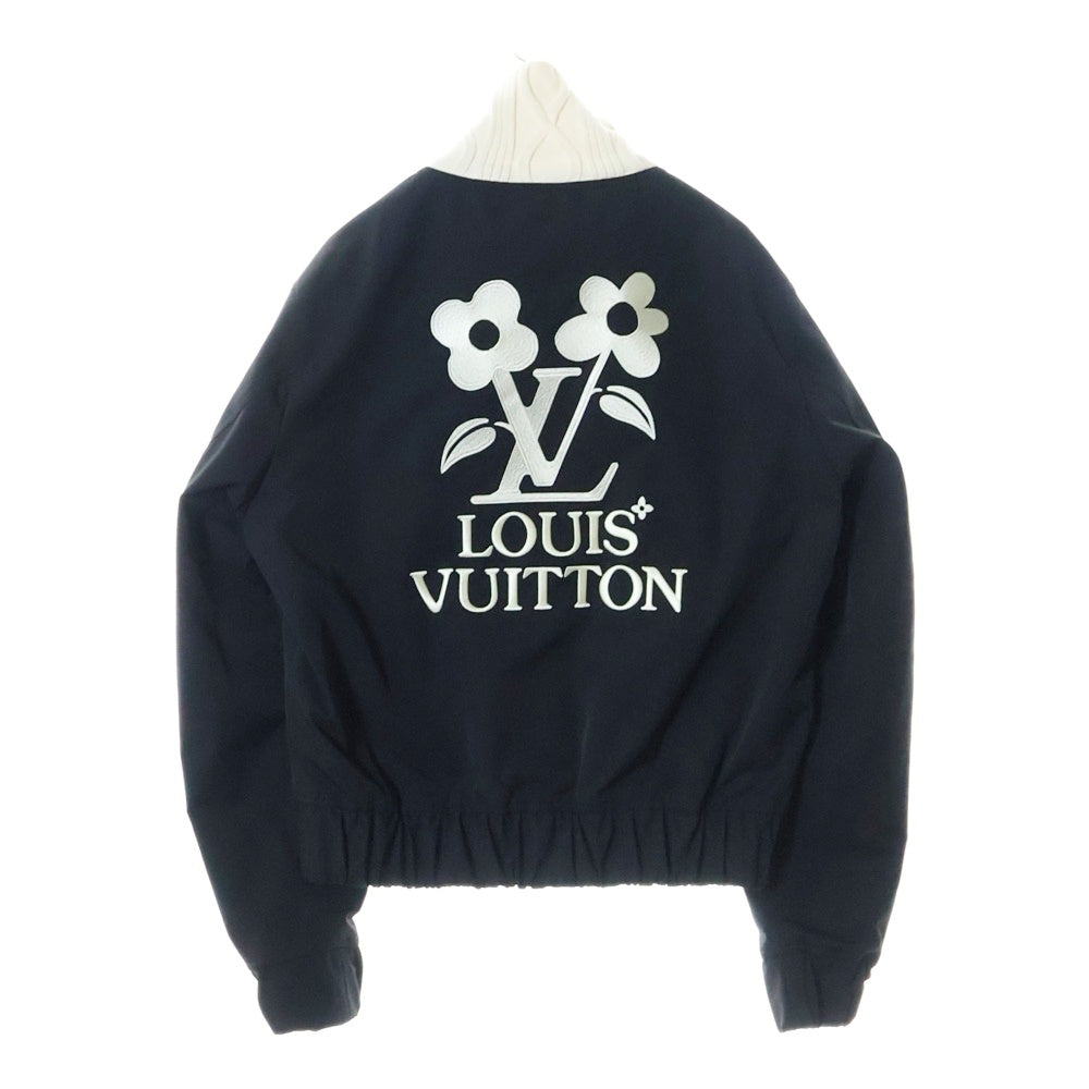 LOUIS VUITTON(ルイヴィトン) 24AW ニットカラーエンブロイダード テクニカル ジップアップブルゾンジャケット ブラック RM242MM JMP