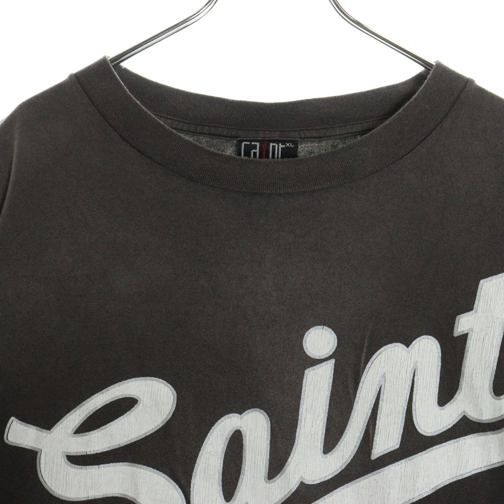 SAINT MICHAEL(セントマイケル) 21AW T-SHIRT FOCUS フォーカス クルーネックプリント半袖Tシャツ カットソー グレー SM-A21-0000-002