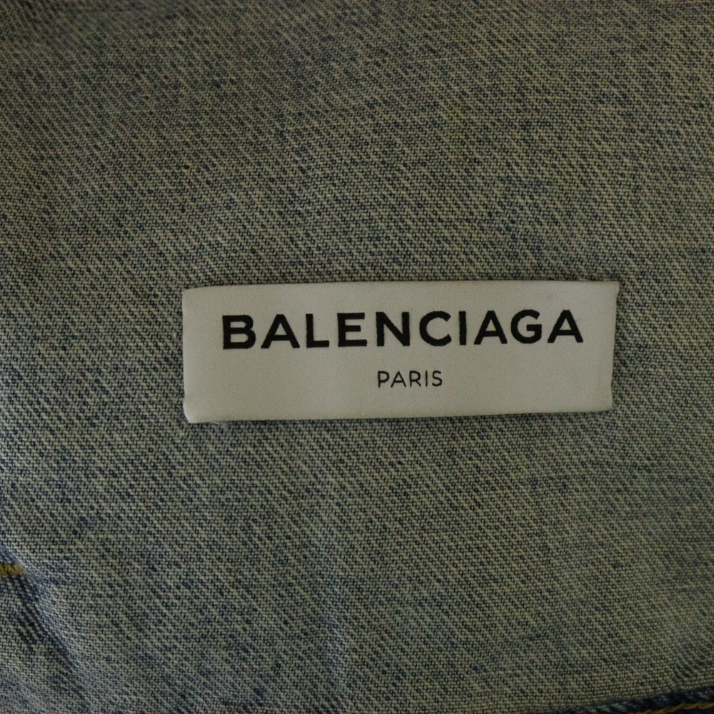 BALENCIAGA(バレンシアガ) 16AW Swing Denim Jacket 再構築 スウイングデニムジャケット ジージャン インディゴ 446443 TSB06