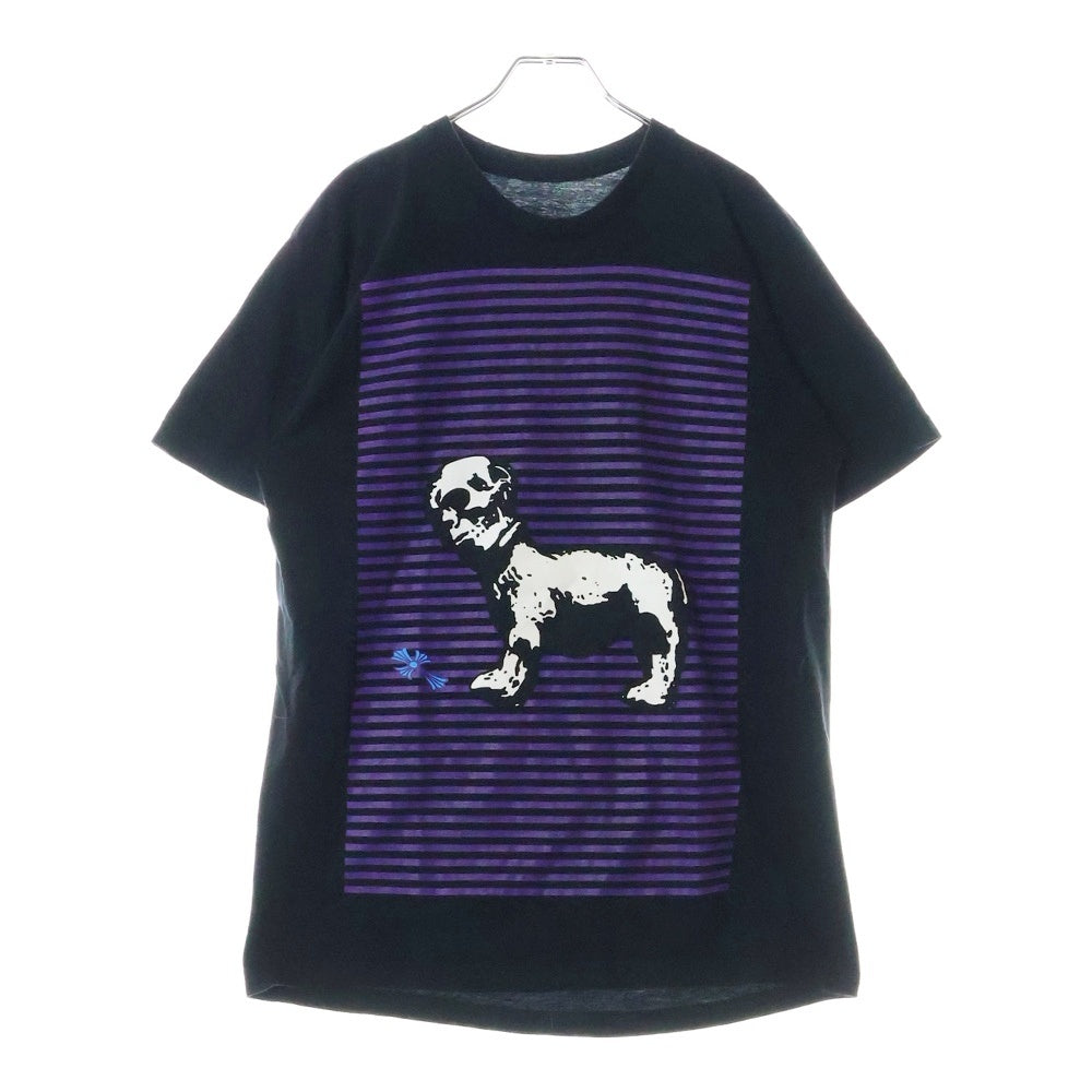 CHROME HEARTS(クロムハーツ) FOTI STRIPE T-SHIRT フォティ ストライプ クルーネック半袖Tシャツカットソー ブラック