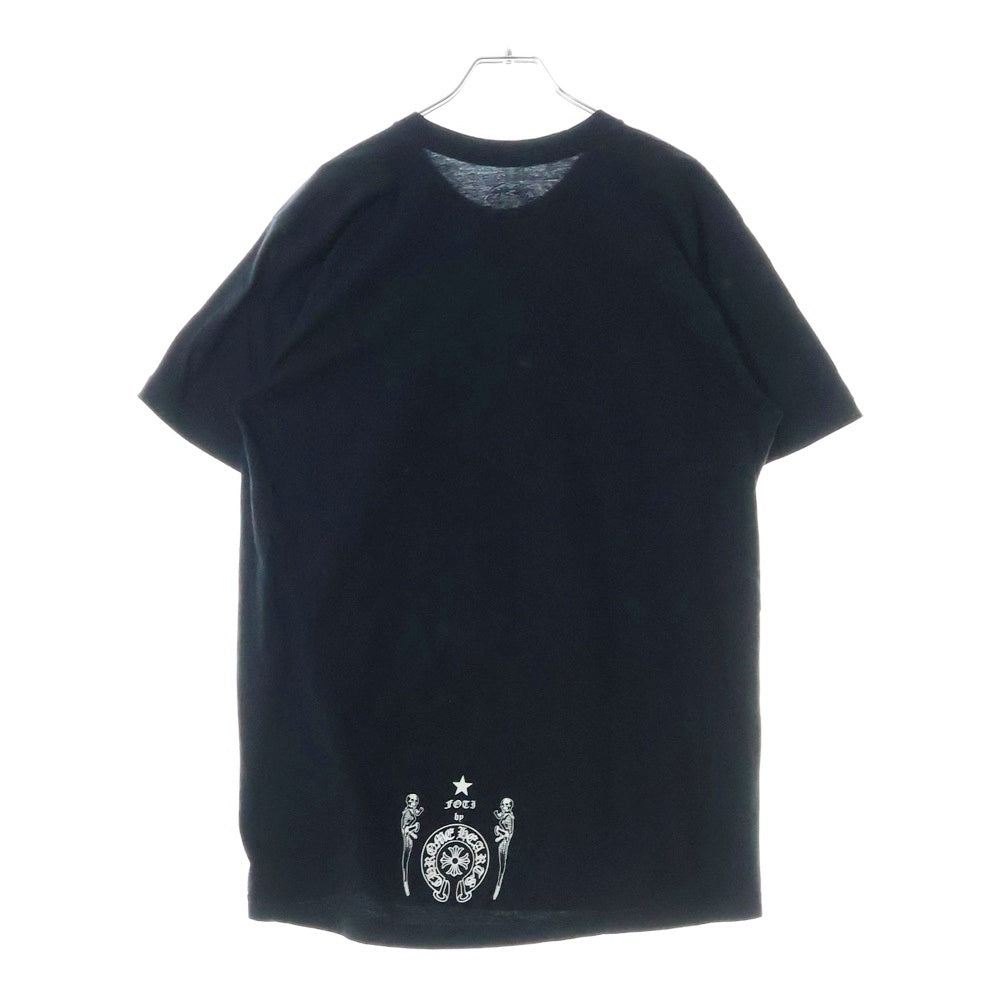CHROME HEARTS(クロムハーツ) FOTI STRIPE T-SHIRT フォティ ストライプ クルーネック半袖Tシャツカットソー ブラック