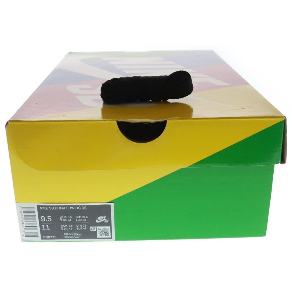 NIKE SB(ナイキ エスビー) ×HUF DUNK LOW OG QS New York FD8775‐001 ハフ ダンク ローカットスニーカー シューズ ブラック ホワイト US8/26cm