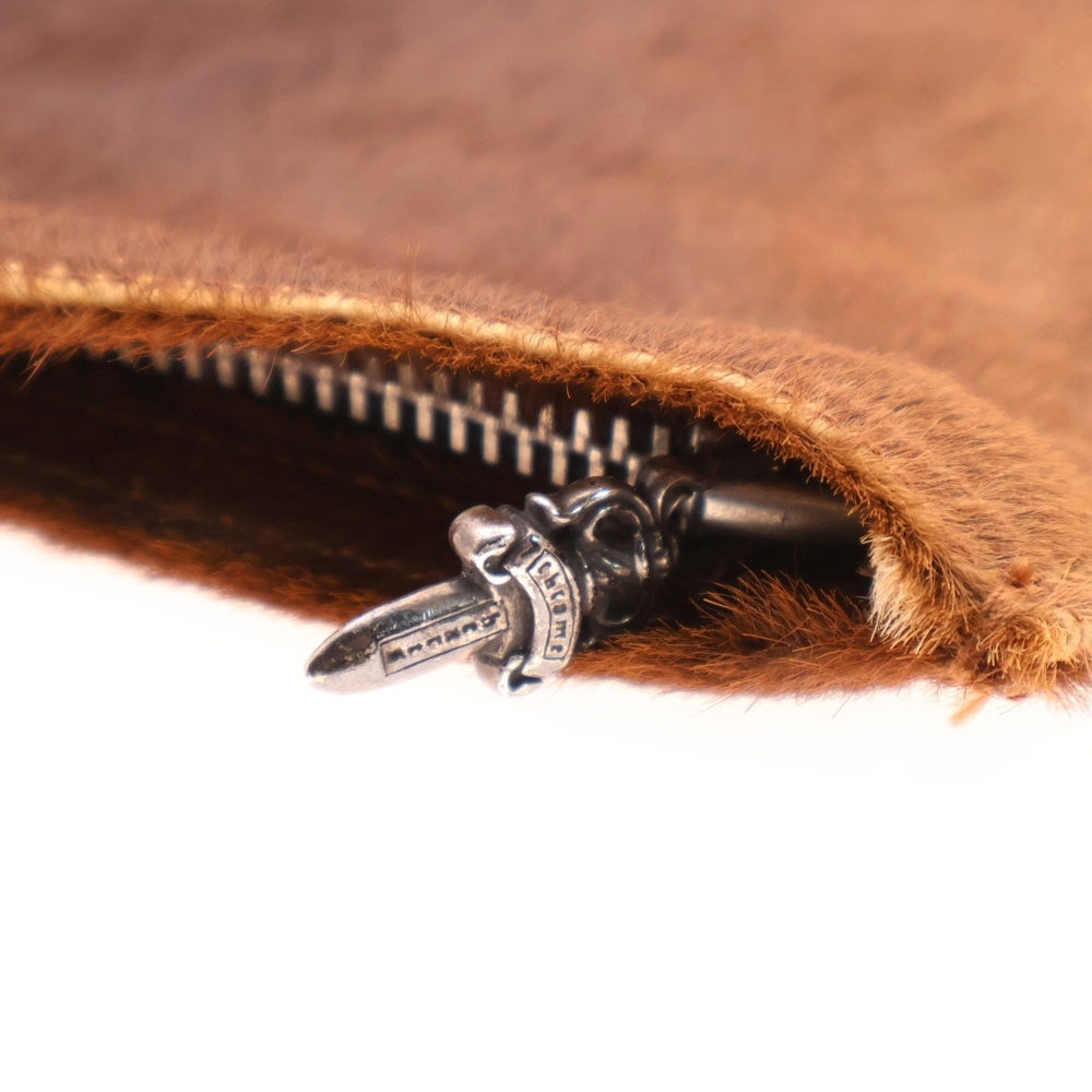 CHROME HEARTS(クロムハーツ) PR CHNG PURSE チェンジパース ダガージップ ハラコファーレザーコインケース ポーチ