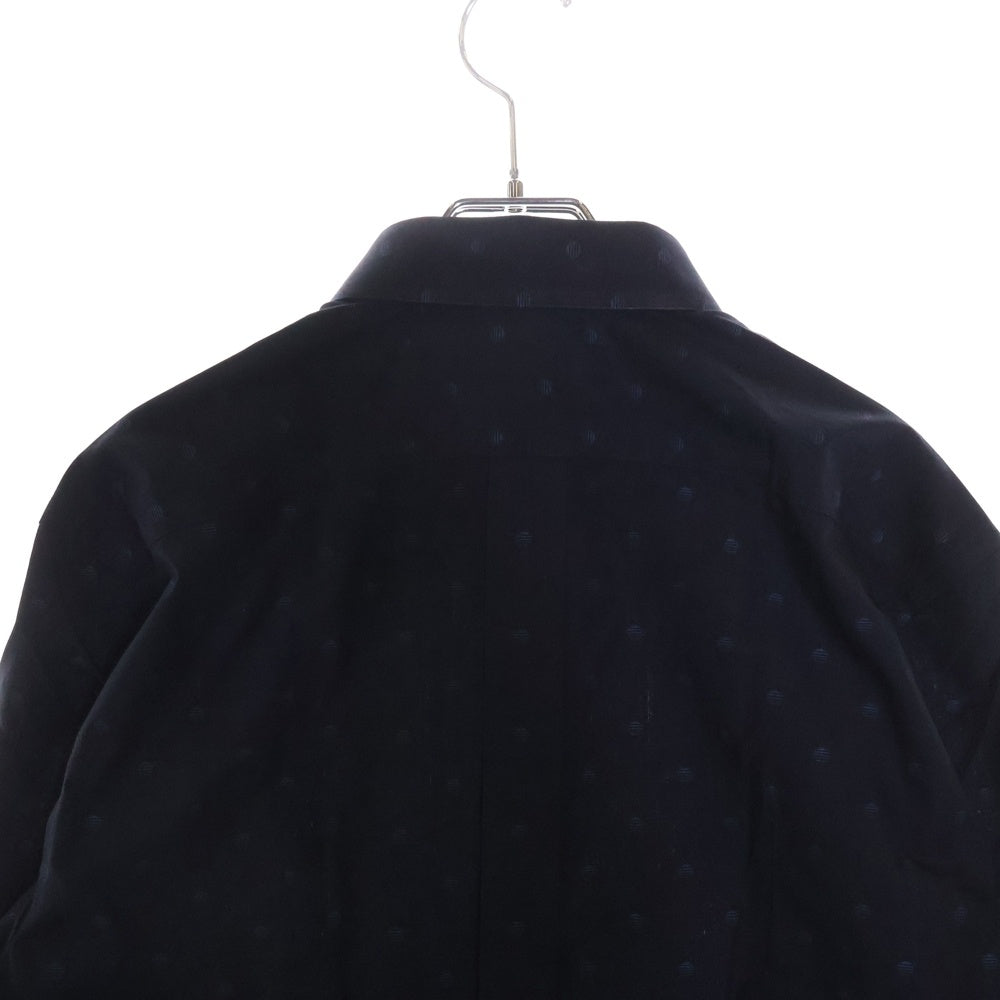 DOLCE & GABBANA(ドルチェアンドガッバーナ) ドットデザインコットン長袖シャツ ネイビー G5439T FJ5BR