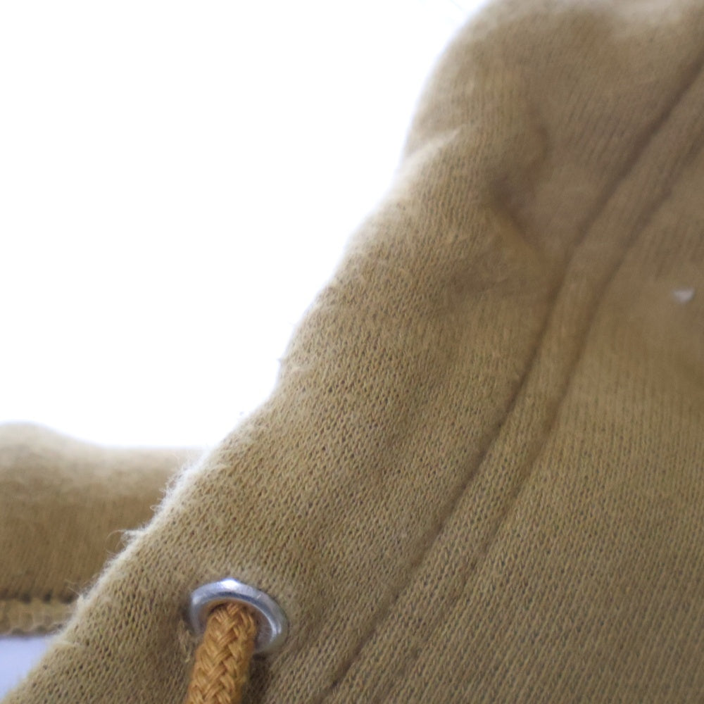 WTAPS(ダブルタップス) 21AW SPOT BOB SCREEN HOODED ロゴプリントプルオーバースウェットパーカー フーディー ベージュ 212ATDT-HP04S