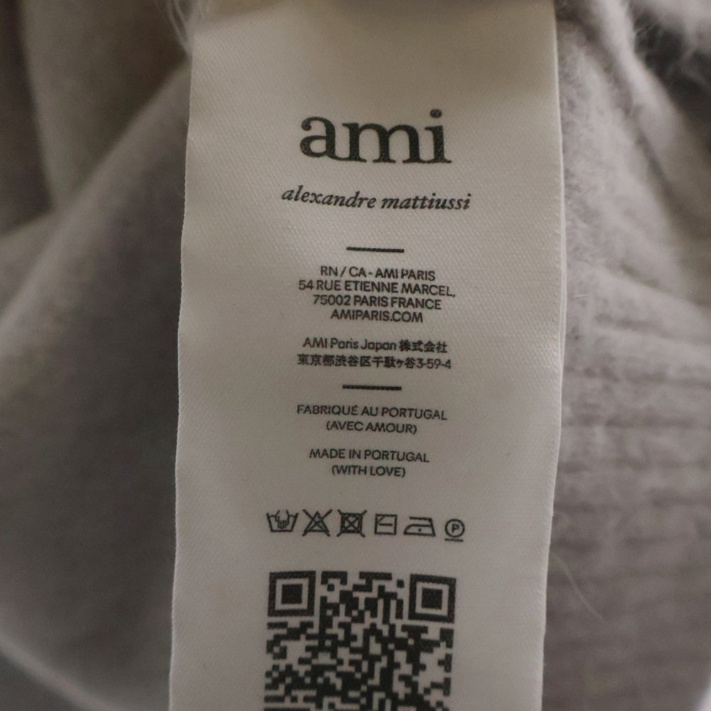 AMI Alexandre Mattiussi(アミアレクサンドルマテュッシ) OFF WHITE ADC SWEATER ロゴ刺繍ニットセーター グレー UKS025.KN0032
