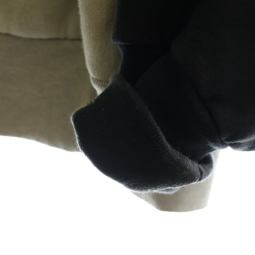 RIVINGTON roi Rebis(リヴィントンロイレビス ) CVA IMITATION OF PARIS HOODIE ロゴ刺繍プルオーバースウェットパーカー フーディー アイボリー/ブラック